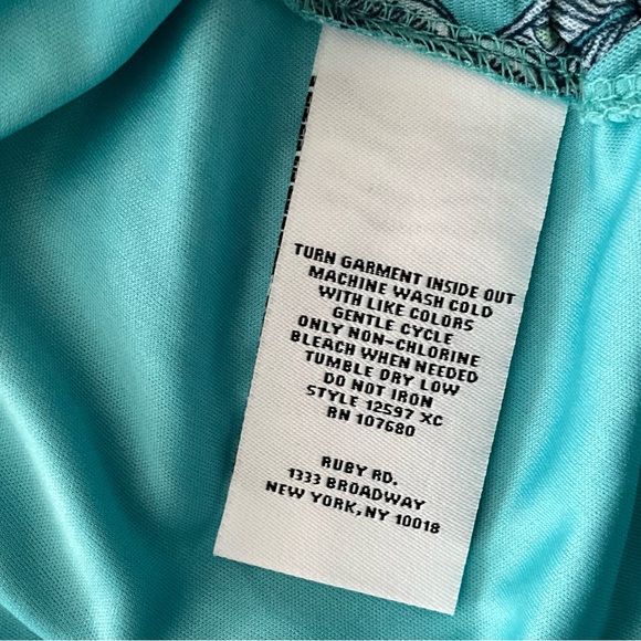 Teal Top NWOT Hummingbird Blouse Spring Floral TunicTop Floral Bird Top - Picture 11 of 14